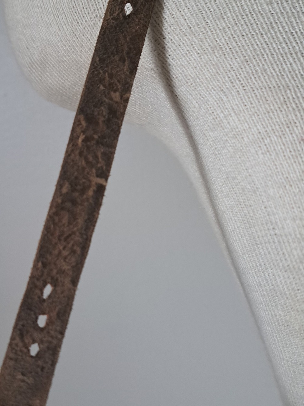 VTG Sisal leather crossbody bucket bag hand tooled Handbag rustic Bohemian Artsy - Picture 10 of 16